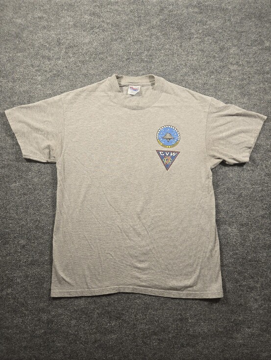 Other - Vintage Hanes Beefy-T USS Dwight D Eisenhower CVN 69 T-Shirt L Millennium 2000